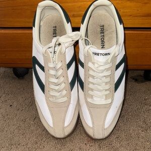 Tretorn Women’s White and Dark Green Sneakers